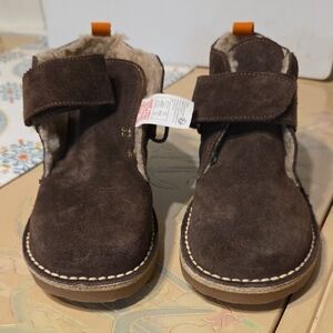 Boden Brown Kids Boots with Tan Accents